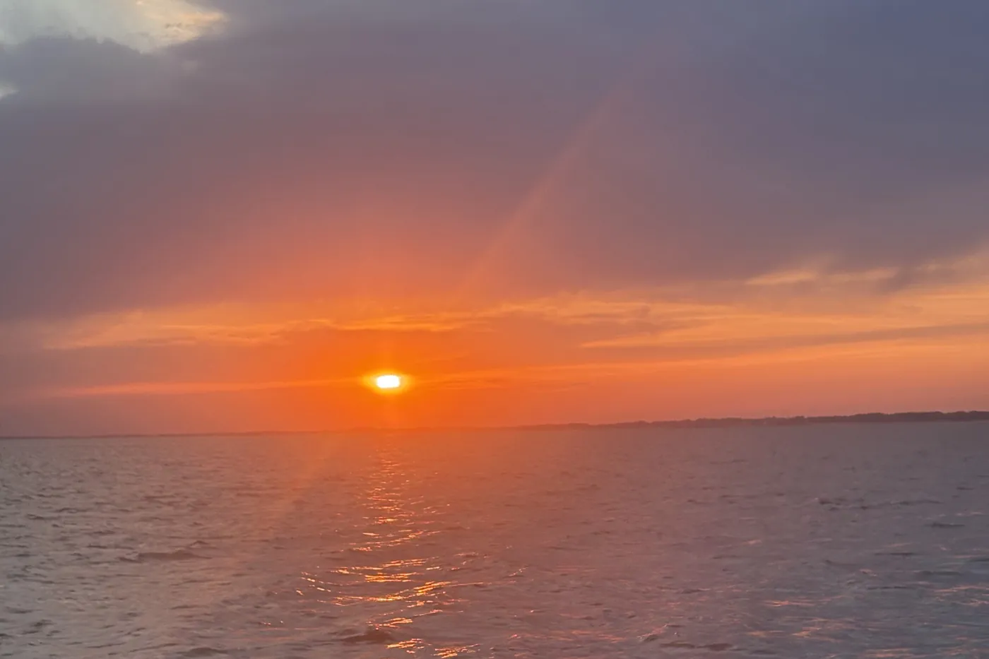Coucher de soleil sur le Golfe du Morbihan