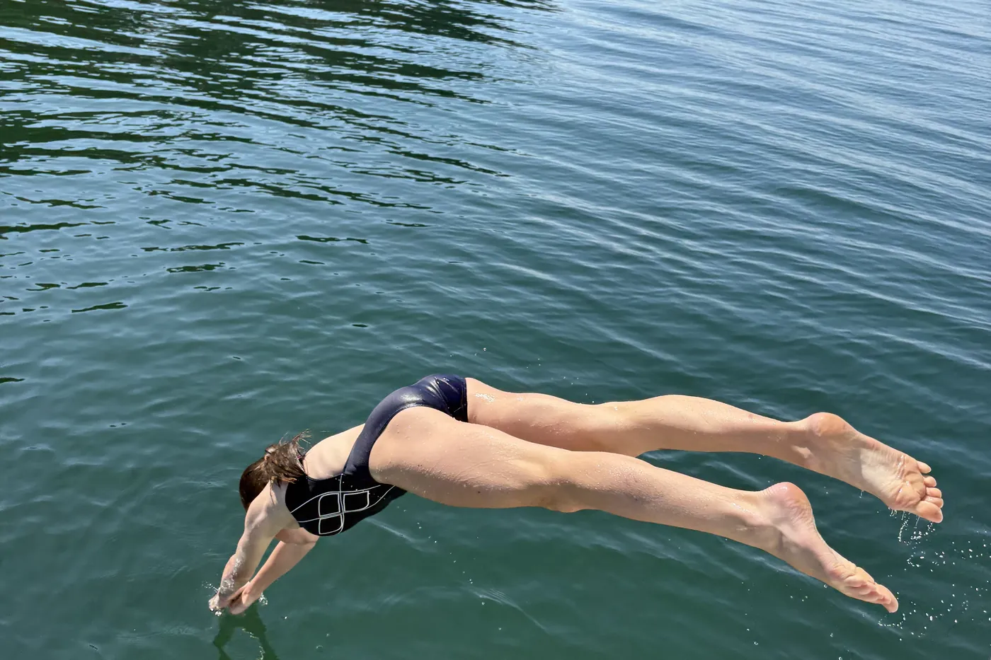 Plongeon depuis le bateau