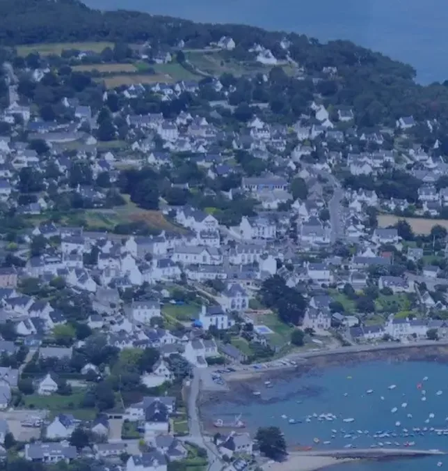 Larmor-Baden, vue aérienne du port