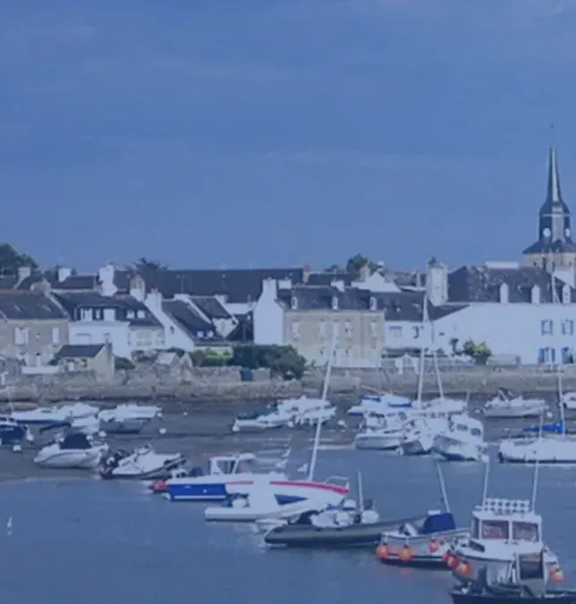 Locmariaquer, vue aérienne du port