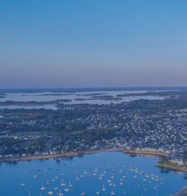 Port Navalo, vue aérienne du port